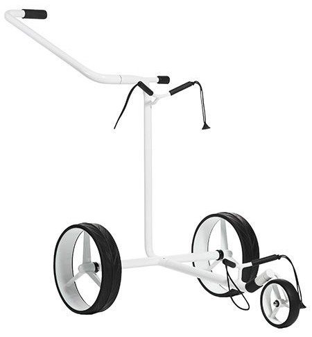 JuStar White 3-Wheeled chariot manuel, blanc brillant