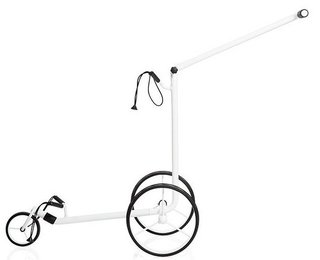 JuStar White 3-Wheeled chariot manuel, blanc brillant