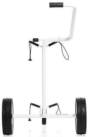 JuStar White 3-Wheeled chariot manuel, blanc brillant