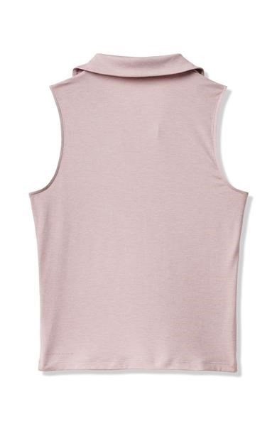 Travis Mathew Skyloft Light Sleeveless polo femme, heather violet ice