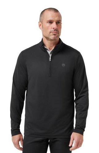 Travis Mathew Heater Pro 1/4Zip sweat-shirt homme, noir