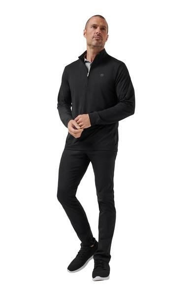 Travis Mathew Heater Pro 1/4Zip sweat-shirt homme, noir