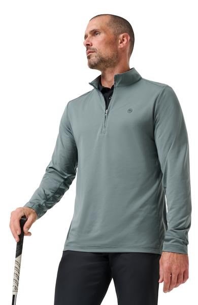 Travis Mathew Heater Pro 1/4Zip sweat-shirt homme, balsam green