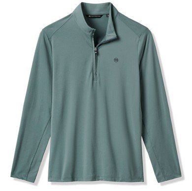 Travis Mathew Heater Pro 1/4Zip sweat-shirt homme, balsam green