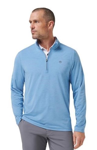 Travis Mathew Heater Pro 1/4Zip sweat homme, pacific coast