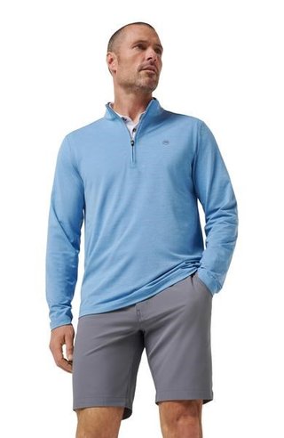 Travis Mathew Heater Pro 1/4Zip sweat homme, pacific coast
