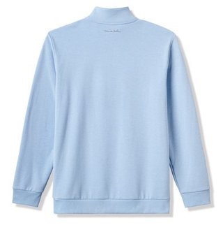 Travis Mathew Cloud Quarter Zip 2.0 pull homme, heather powder blue