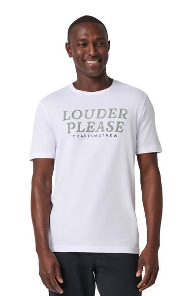 Travis Mathew Louder Please t-shirt homme, blanc