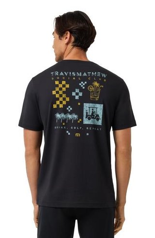 Travis Mathew Beverage Cart Tee t-shirt homme, noir
