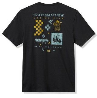Travis Mathew Beverage Cart Tee t-shirt homme, noir