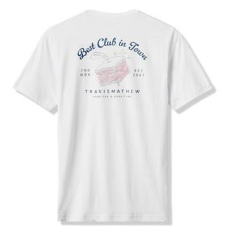 Travis Mathew Founding Member Tee t-shirt homme, blanc