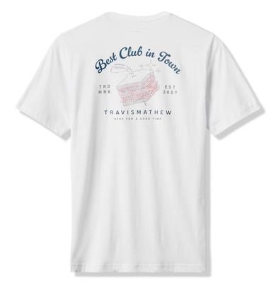 Travis Mathew Founding Member Tee t-shirt homme, blanc