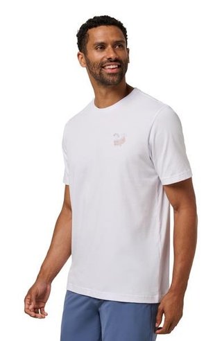 Travis Mathew Founding Member Tee t-shirt homme, blanc