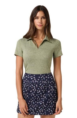 Travis Mathew Skyloft Light polo femme, heather oil green