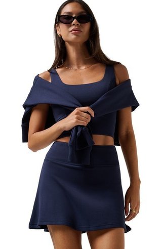 Travis Mathew Skyloft Soft jupe-short femme, navy blazer