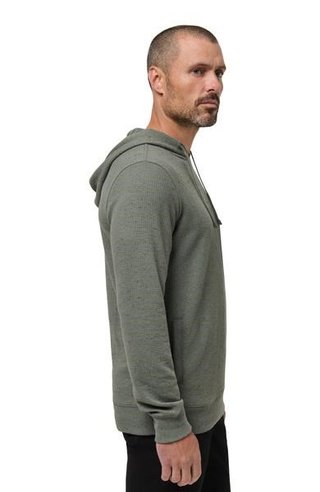 Travis Mathew Cloud Wafle sweat-shirt homme, dark olive