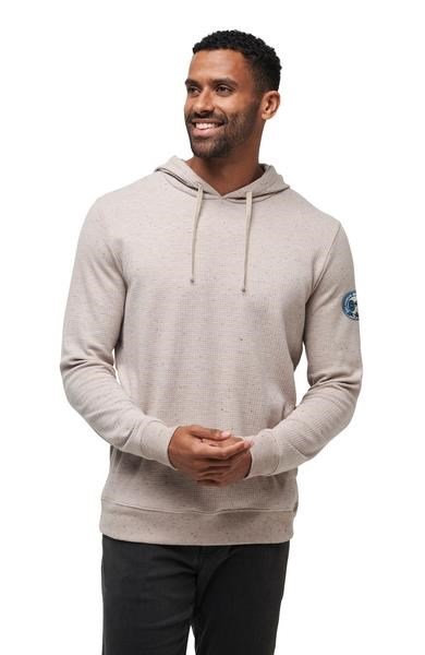 Travis Mathew Cloud Wafle sweat-shirt homme, oxford tan