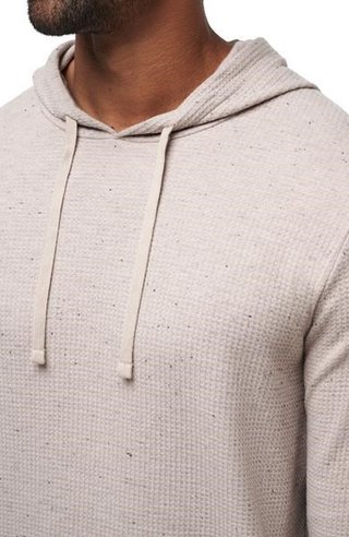 Travis Mathew Cloud Wafle sweat-shirt homme, oxford tan
