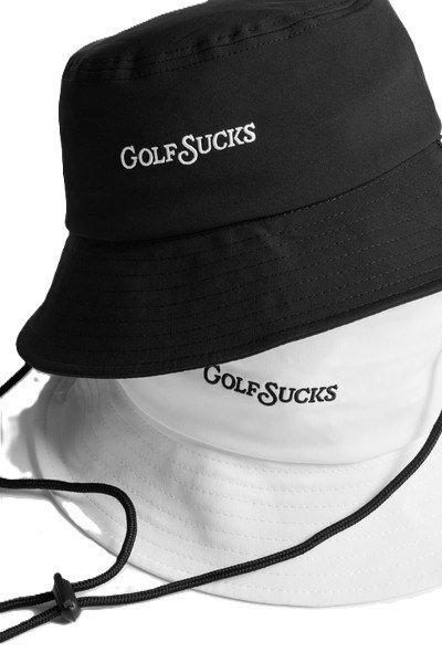 Travis Mathew Golf Sucks chapeau bucket, noir