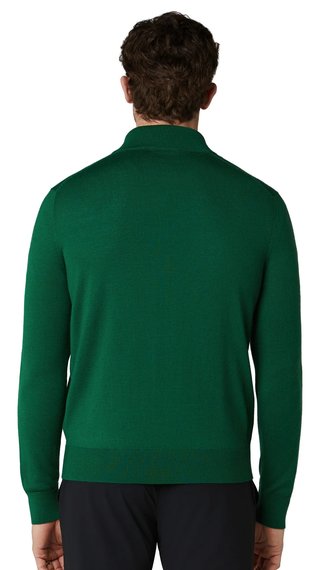 Callaway 1/4 Zip Mock pull homme, deep galapagos green