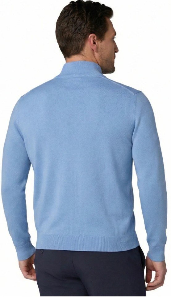 Callaway 1/4 Zip Mock pull homme, vista blue
