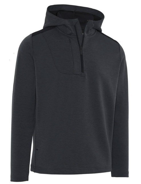 Callaway Soft Touch 1/4 Zip Premium hoodie homme, black heather