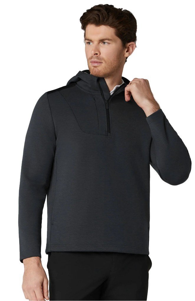 Callaway Soft Touch 1/4 Zip Premium hoodie homme, black heather