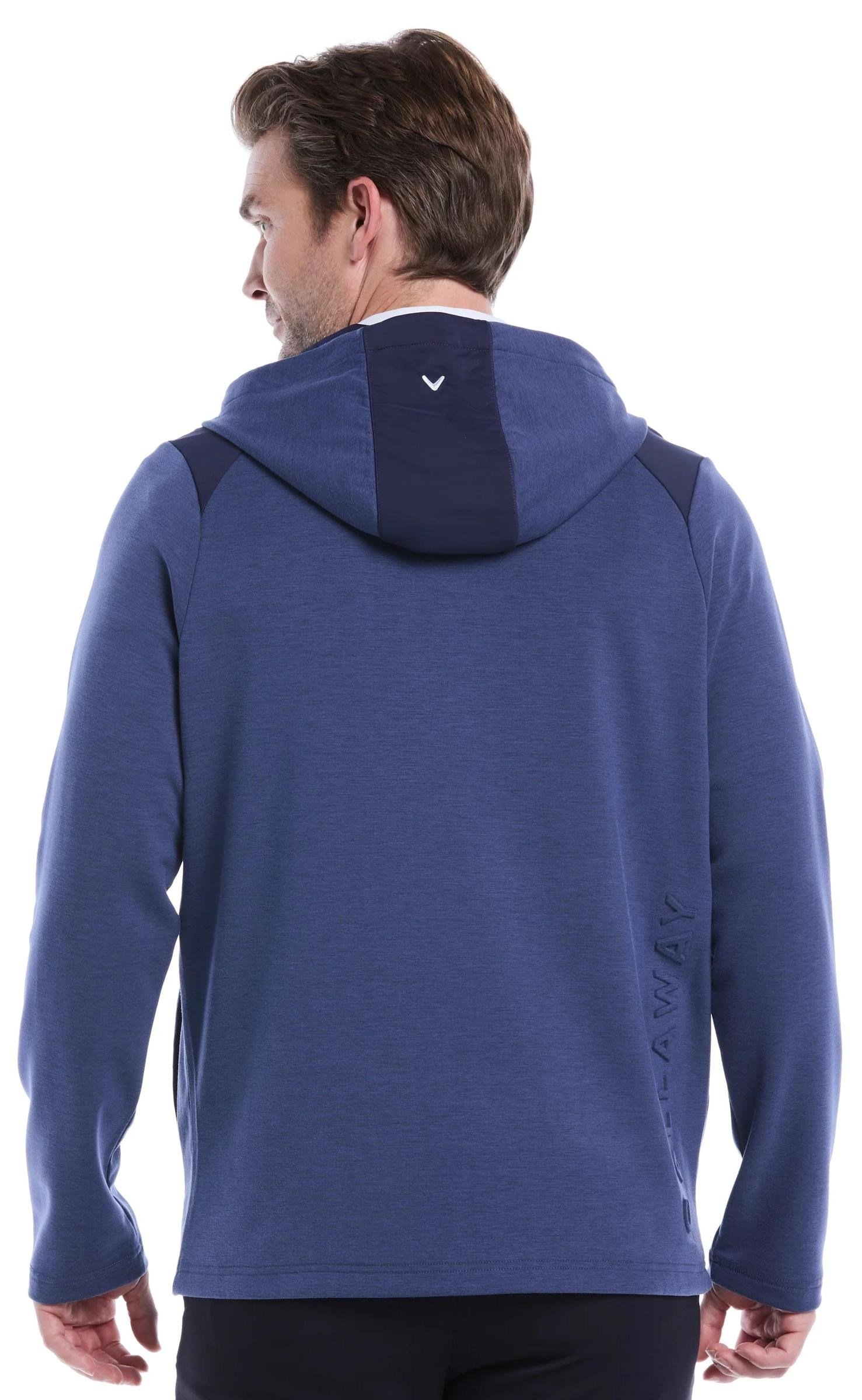 Callaway Soft Touch 1/4 Zip Premium hoodie homme, heather peacoat