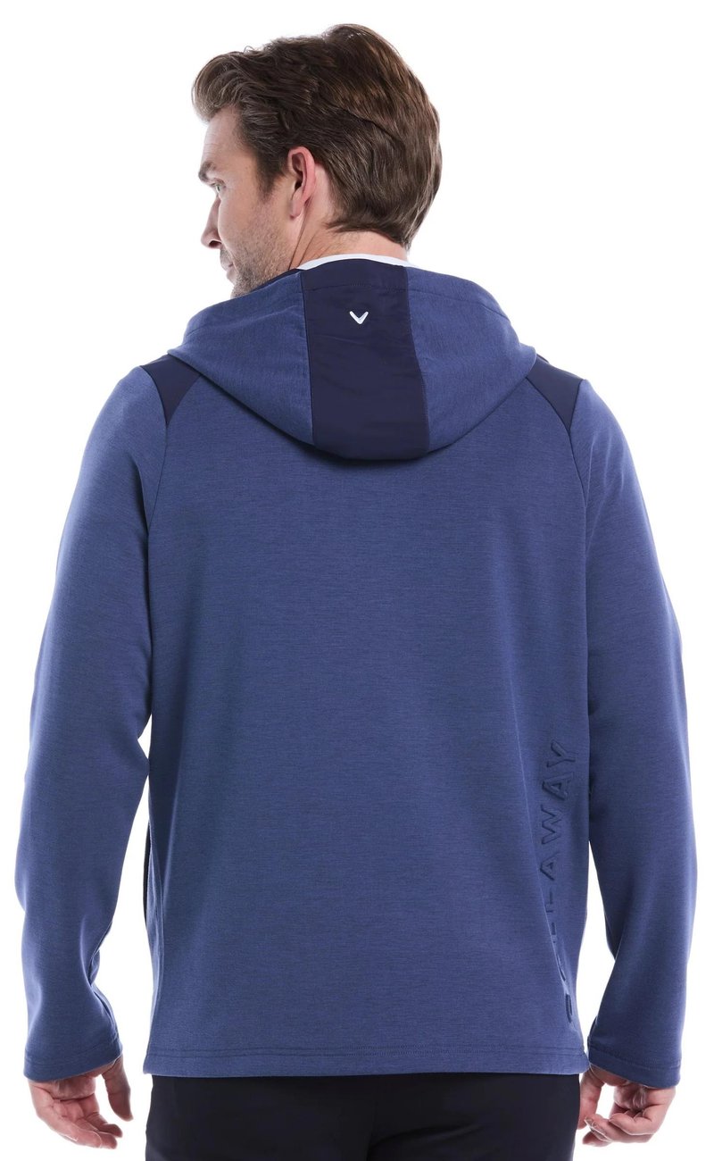 Callaway Soft Touch 1/4 Zip Premium hoodie homme, heather peacoat