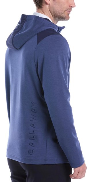 Callaway Soft Touch 1/4 Zip Premium hoodie homme, heather peacoat