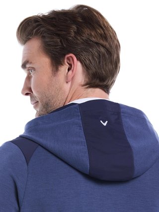 Callaway Soft Touch 1/4 Zip Premium hoodie homme, heather peacoat