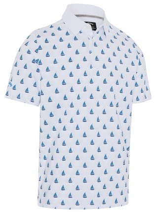 Callaway Sailboat Sunset Geo Print polo homme, bright white