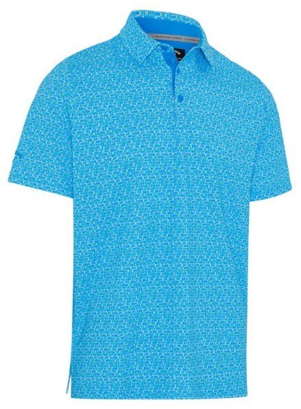 Callaway Tile Gingham Print polo homme, brilliant blue