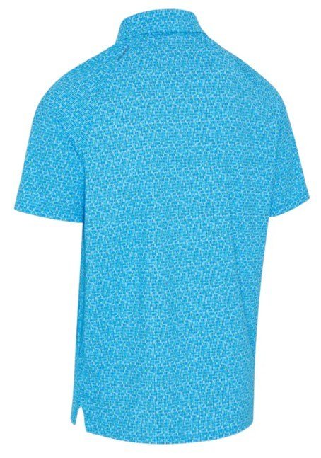 Callaway Tile Gingham Print polo homme, brilliant blue