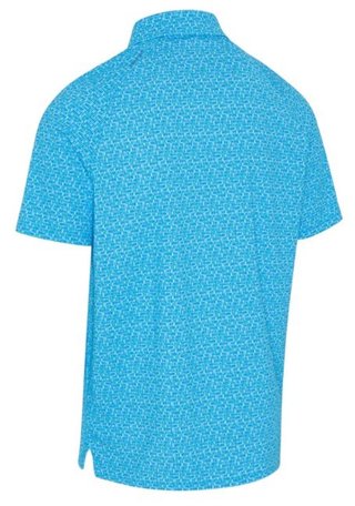 Callaway Tile Gingham Print polo homme, brilliant blue