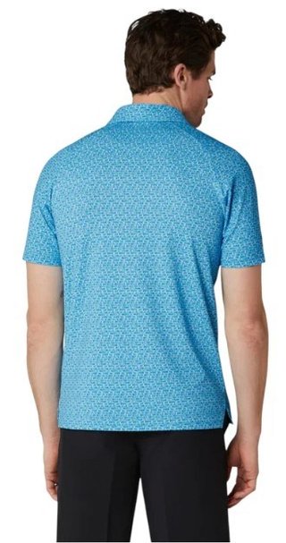 Callaway Tile Gingham Print polo homme, brilliant blue