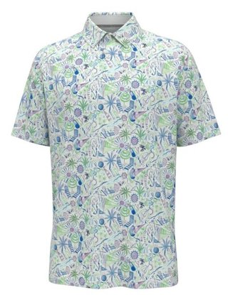 Callaway Nautical Conversational Print polo homme, blanc