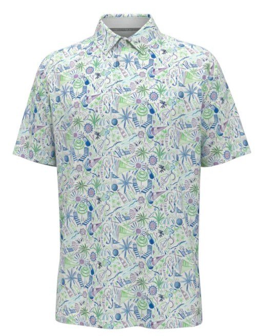 Callaway Nautical Conversational Print polo homme, blanc