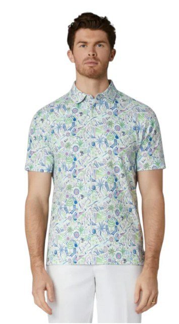 Callaway Nautical Conversational Print polo homme, blanc