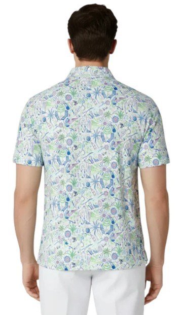 Callaway Nautical Conversational Print polo homme, blanc