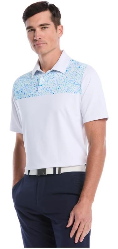 Callaway Driving Range Engineered Print polo homme, blanc