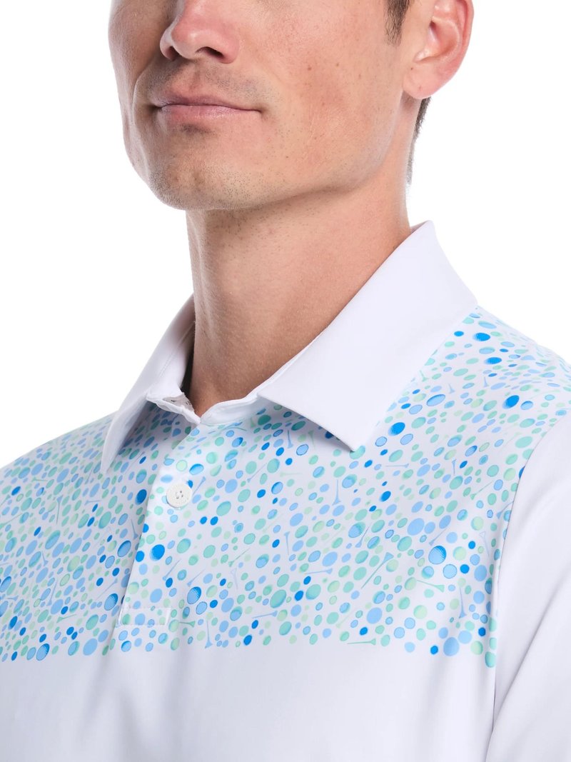 Callaway Driving Range Engineered Print polo homme, blanc