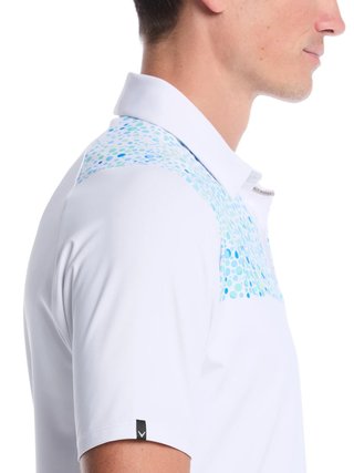 Callaway Driving Range Engineered Print polo homme, blanc