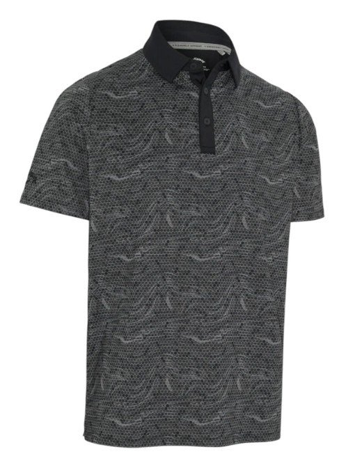 Callaway Hex Marble polo homme, caviar