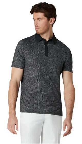 Callaway Hex Marble polo homme, caviar