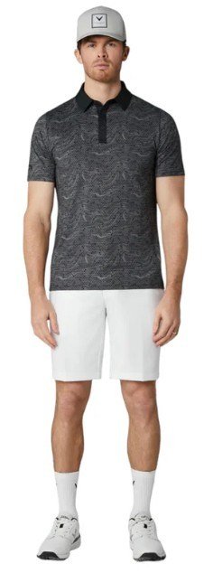 Callaway Hex Marble polo homme, caviar