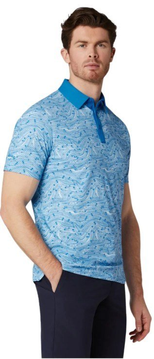 Callaway Hex Marble polo homme, brilliant blue