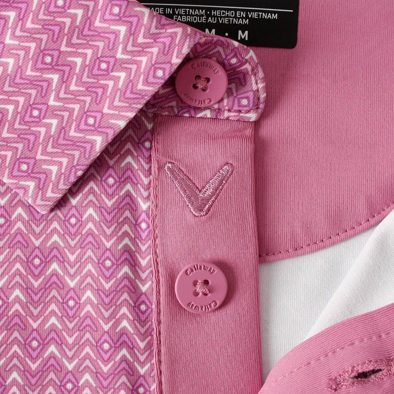 Callaway Timeless Chev polo homme, rose bouquet