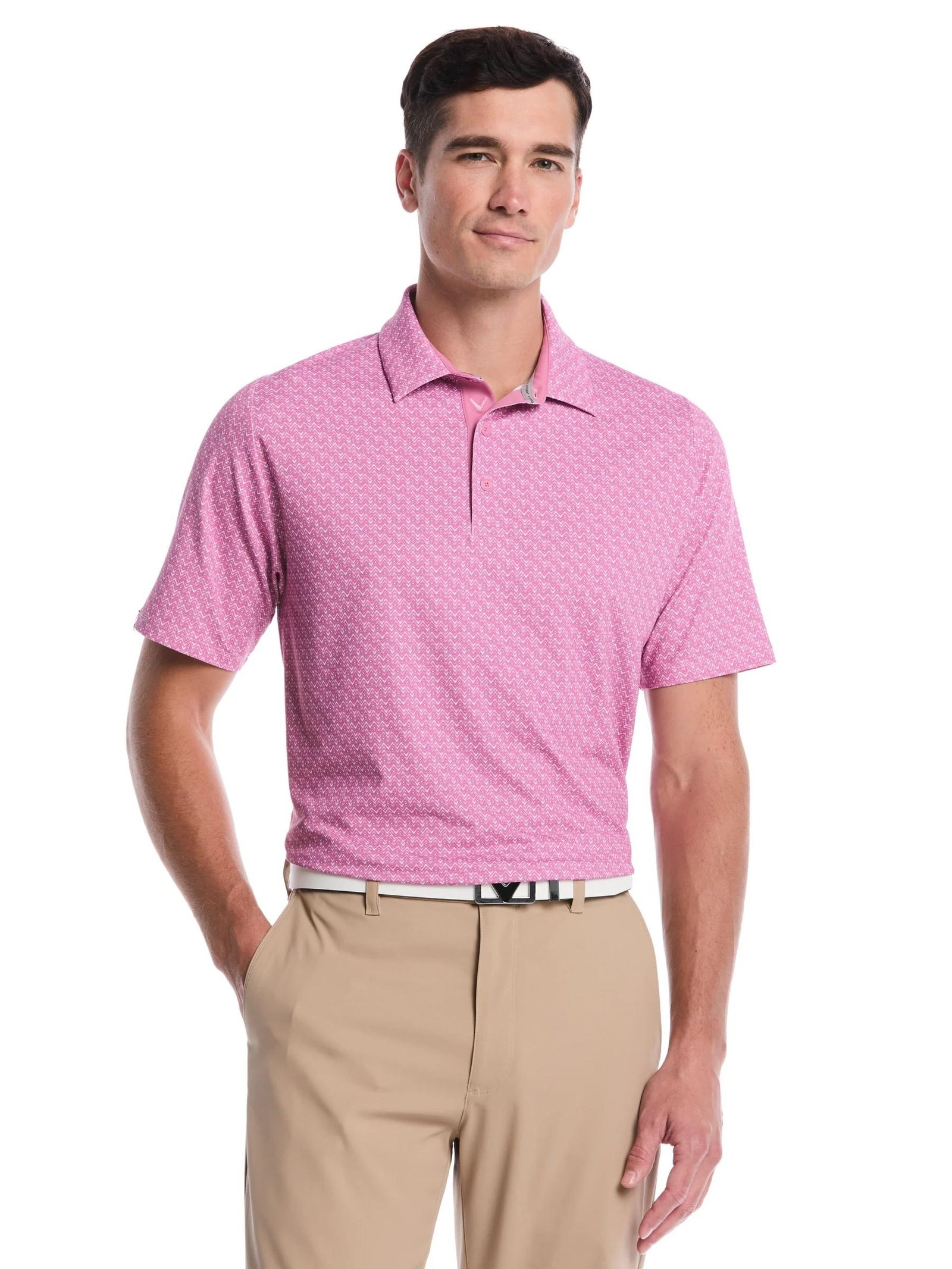 Callaway Timeless Chev polo homme, rose bouquet