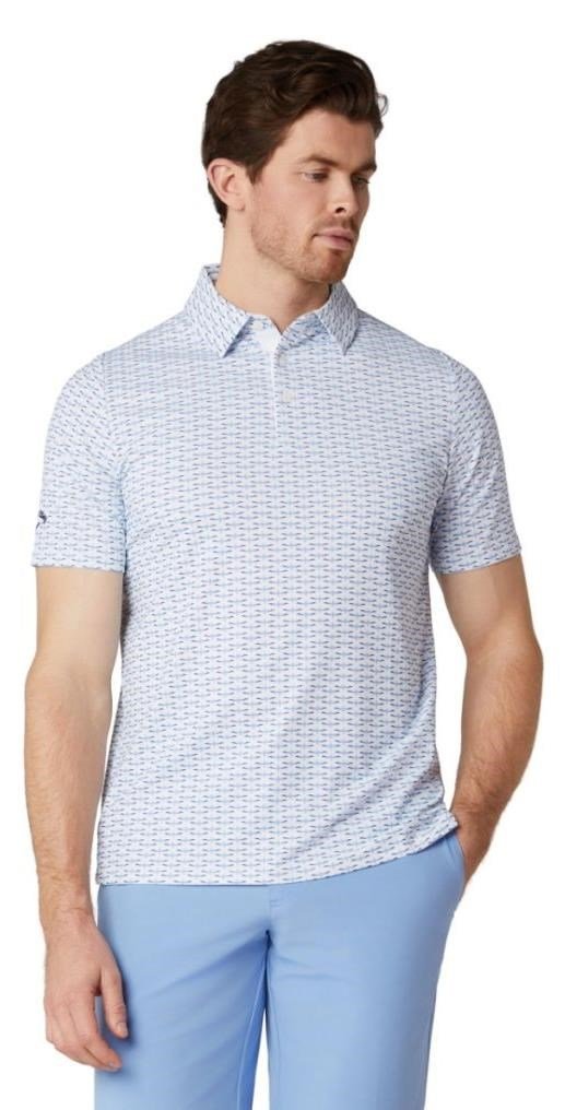Callaway Albatross Geo Print polo homme, bright white